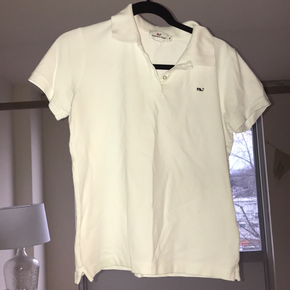 VINEYARD VINES WHITE POLO WOMENS